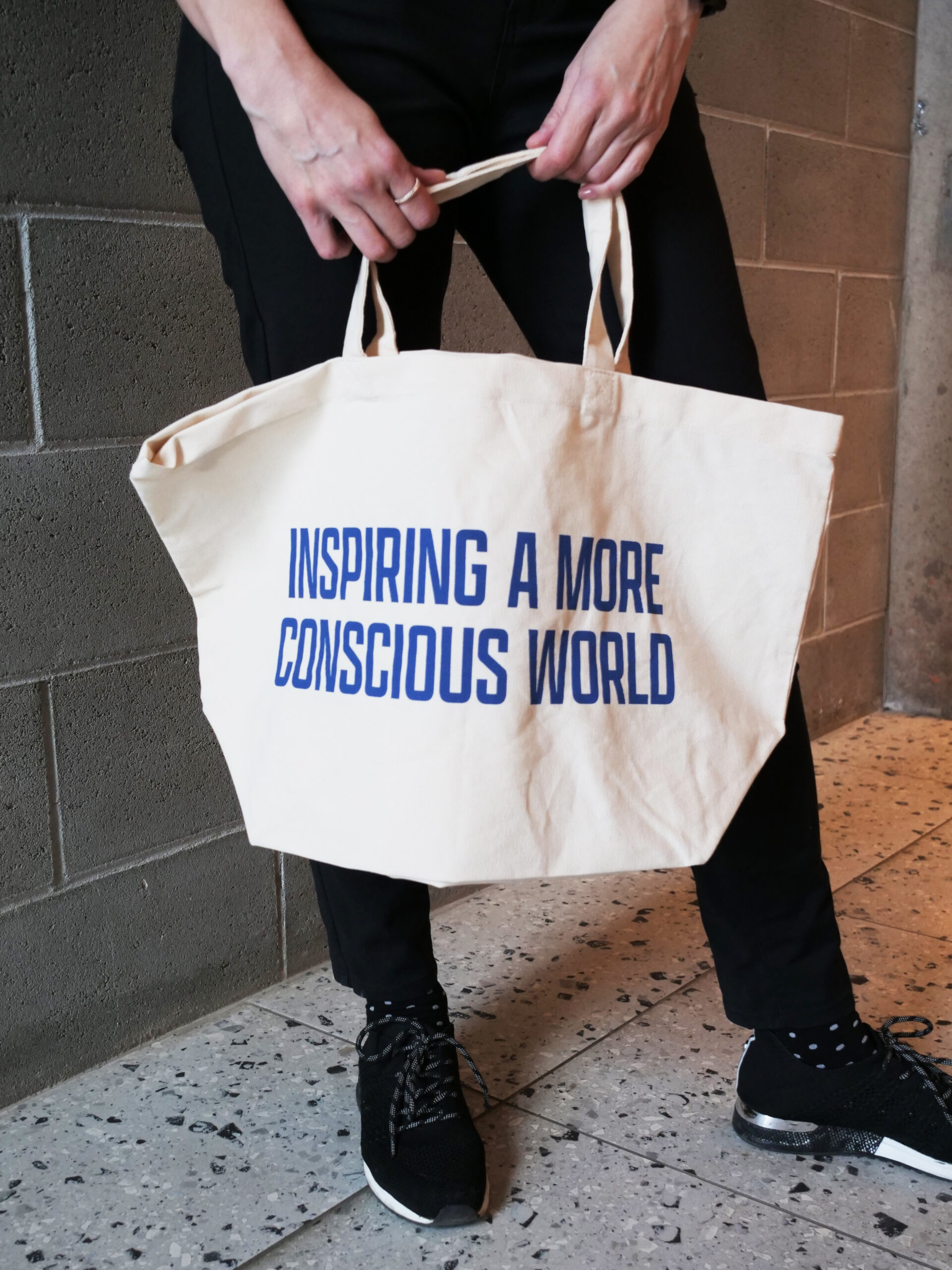 ''Inspiring A More Conscious World'' Tote Bag