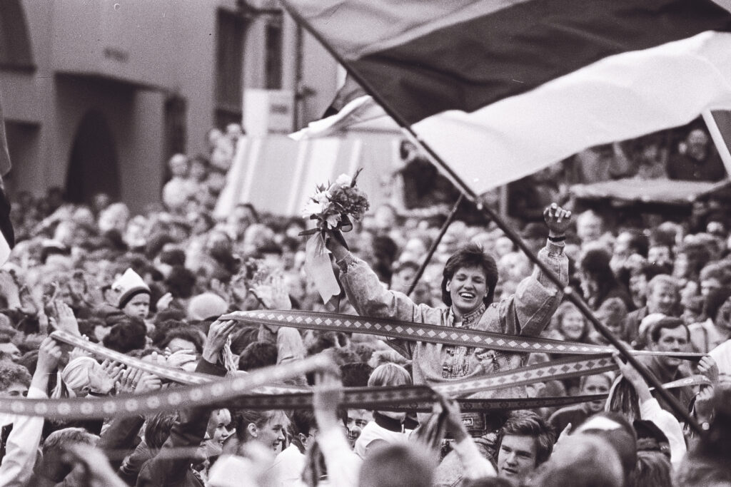 Erika Salumäe Tallinna Raekoja plats 1988